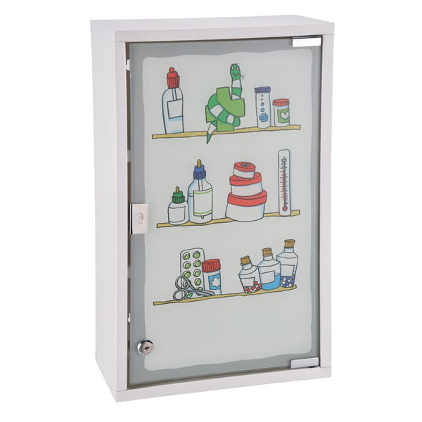 Hi Medicinskab 30 X 15 X 50 Cm Rustfrit Stål