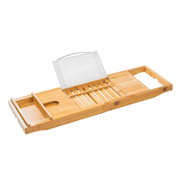 Hi Justerbar Bakke Til Badekar (70-105)X22X4 Cm Bambus Hvid Og Grøn