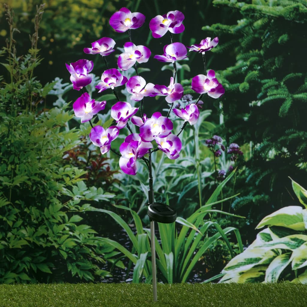 Hi Led-Solcellelampe 75 Cm Orkidé