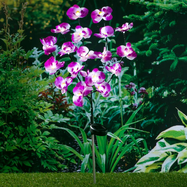 Hi Led-Solcellelampe 75 Cm Orkidé