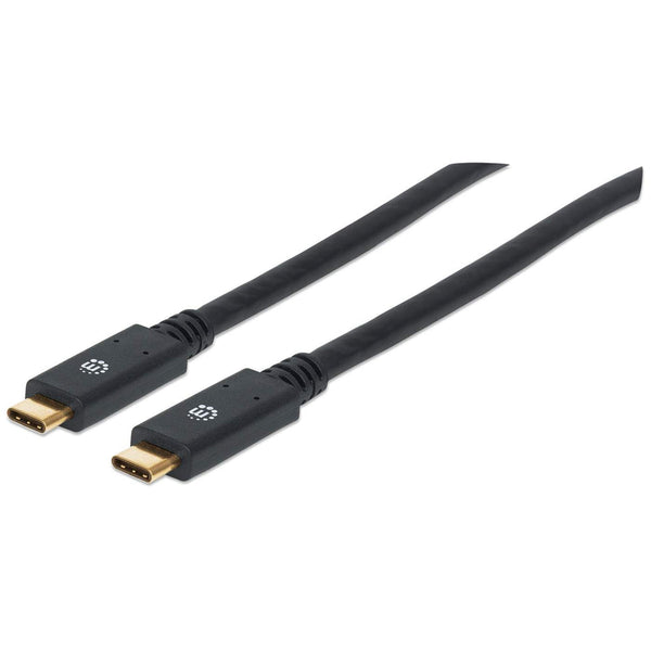Manhattan USB 3.1 Gen 1 USB Type-C kabel 2m Sort