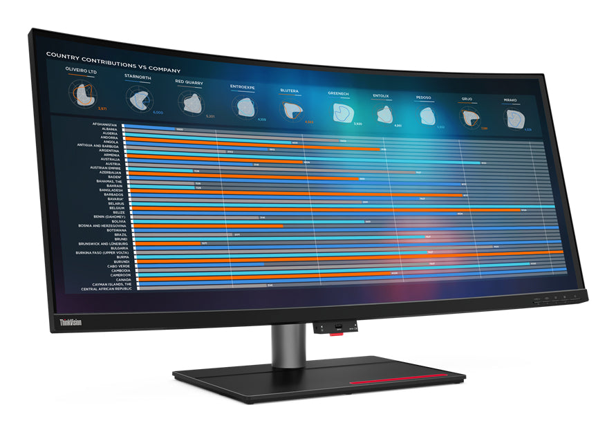 Lenovo ThinkVision P40w-20 40 5120 x 2160 (UltraWide) Thunderbolt 4 HDMI DisplayPort 75Hz