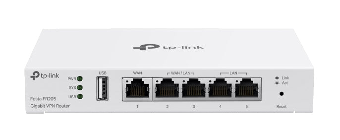 TP-Link Festa FR205 V1.2 Router 4-port switch Kablet