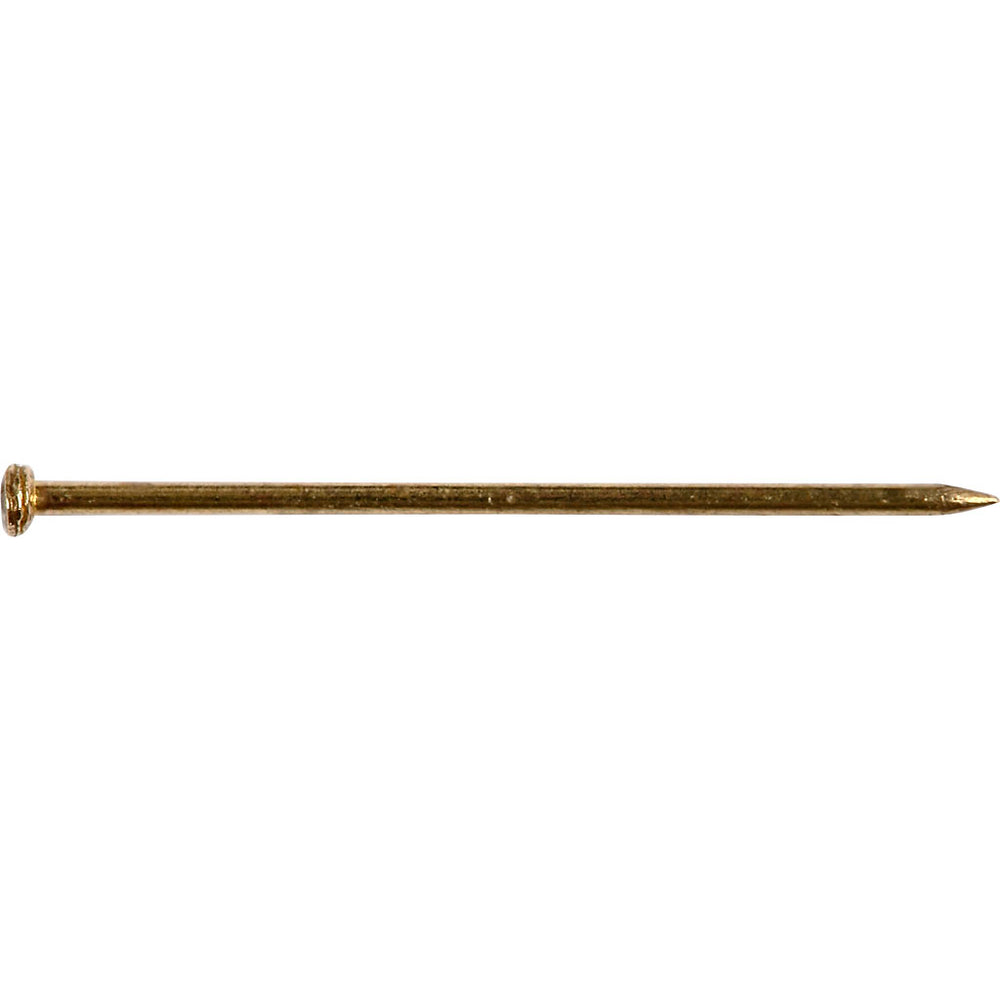 Knappenåle, L: 16 mm, tykkelse 0,65 mm, guld, 35 g/ 1 pk.