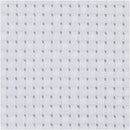 Aidastof, str. 50x50 cm, 35 tern pr. 10 cm, hvid, 1 stk.