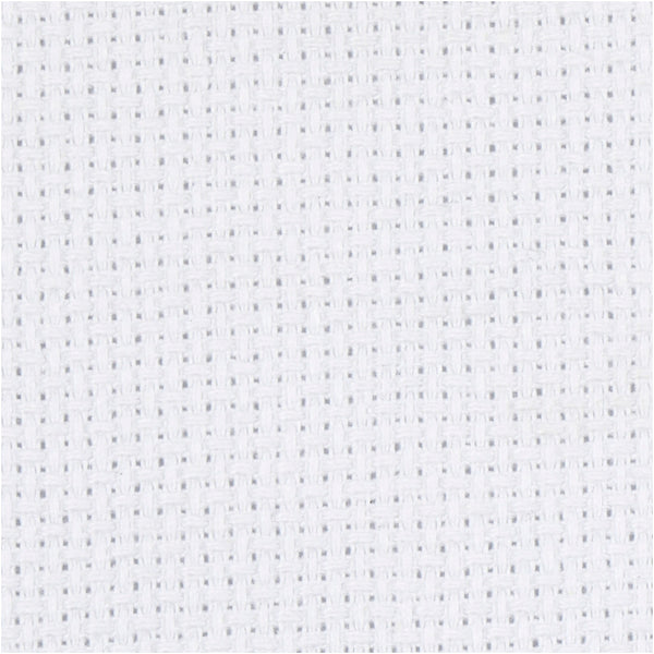 Aidastof, str. 50x50 cm, 70 tern pr. 10 cm, hvid, 1 stk.