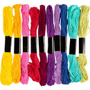 Broderigarn, tykkelse 1 mm, colorful, 10x8 m/ 1 pk.