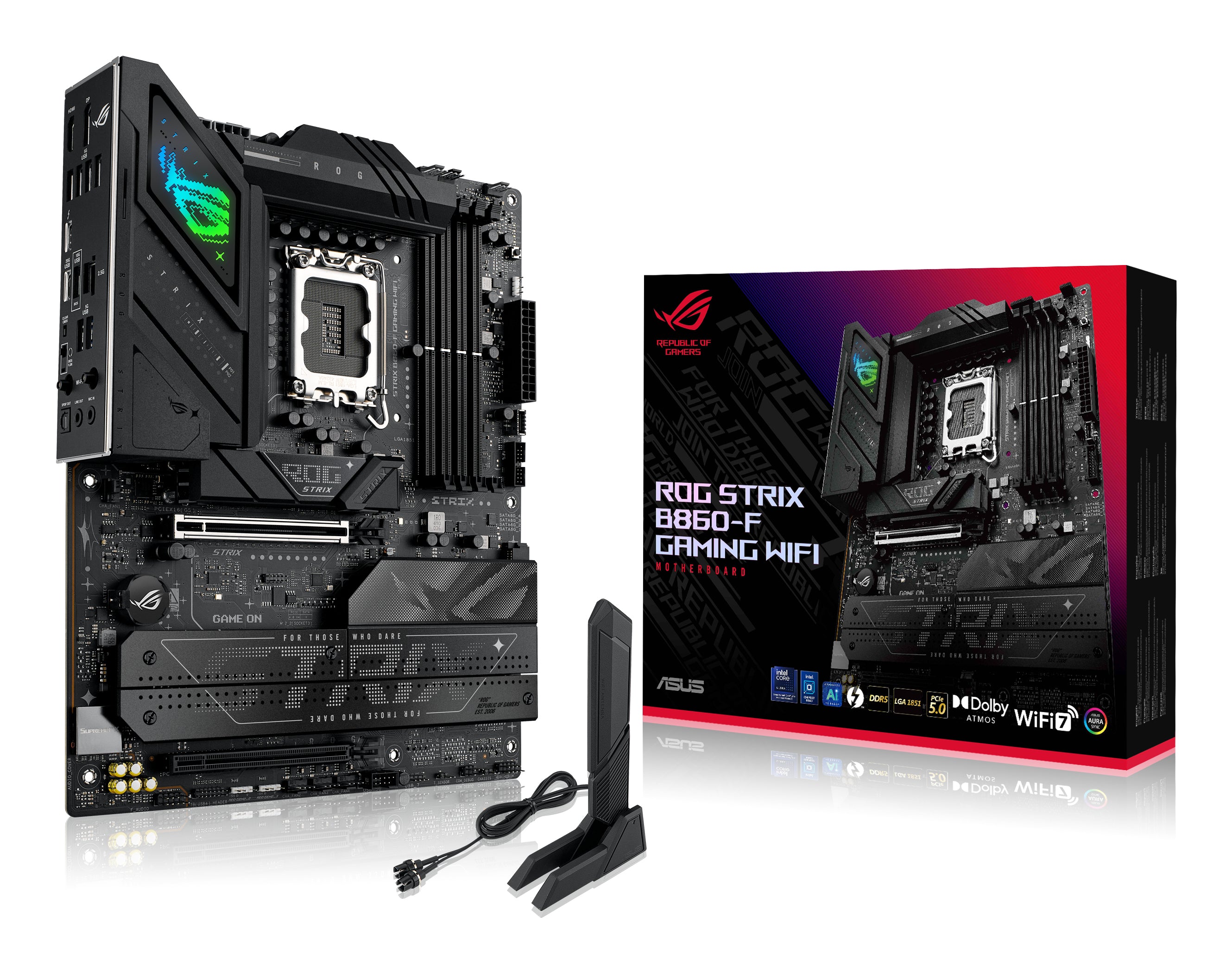 ASUS ROG STRIX B860-F GAMING WIFI ATX LGA1851 sokkel Intel B860