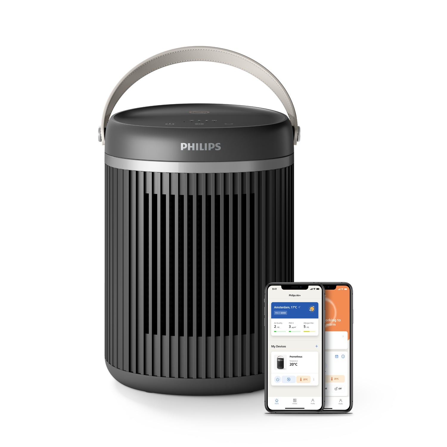 Philips 3000 Series CX3120 Varmeventilator Gulvstående Sort