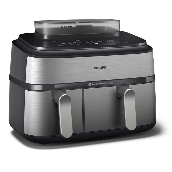 Philips 5000 Series NA555 Airfryer Dual Basket Airfryer 2750W Sølv