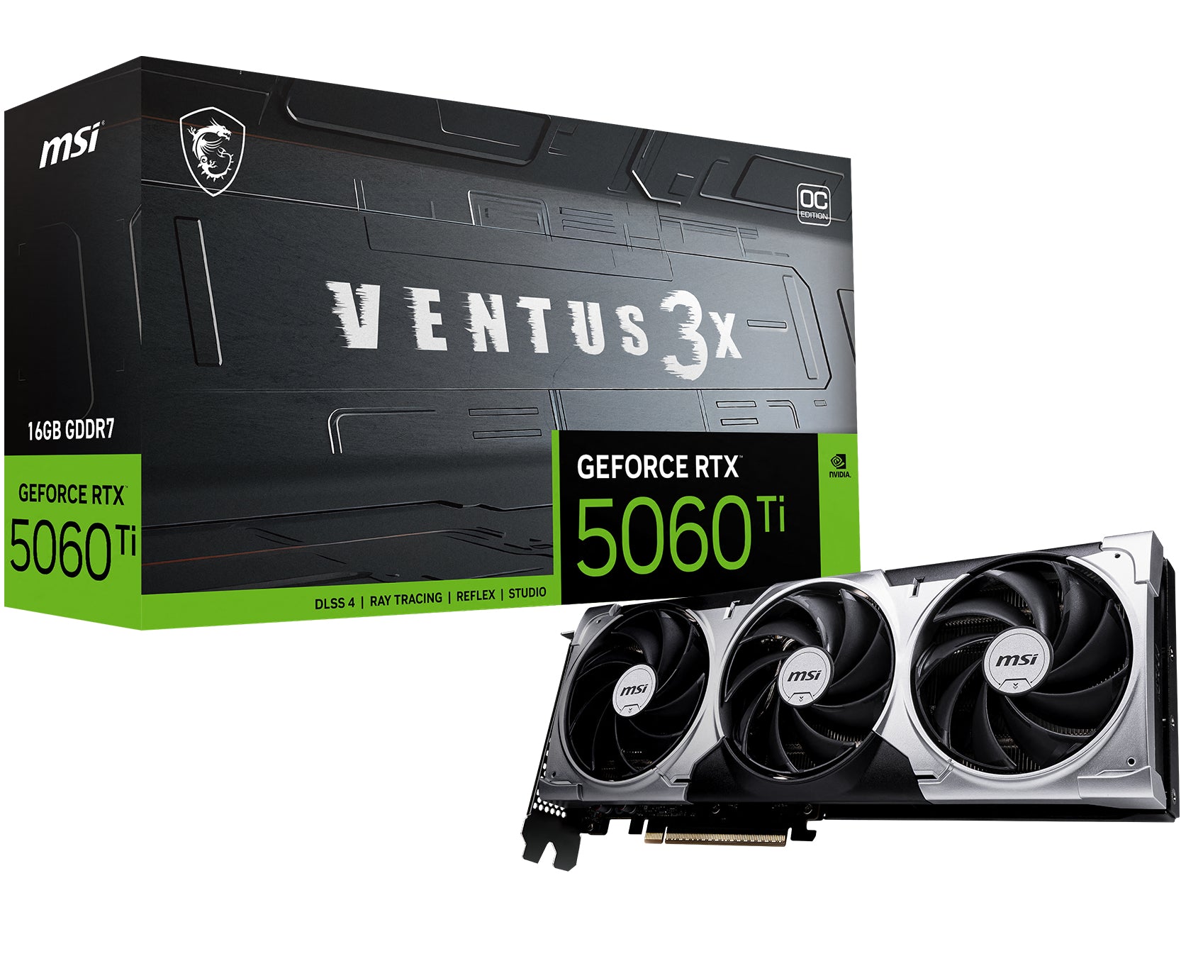MSI GeForce RTX 5060 TI Ventus 3X OC 16 GB