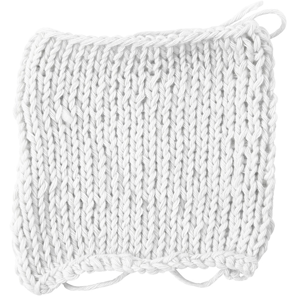Bomuldsgarn, 8/8, L: 80-85 M, str. maxi, hvid, 50 g/ 1 ngl.