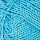Bomuldsgarn, 8/8, L: 80-85 M, str. maxi, turkis, 50 g/ 1 ngl.