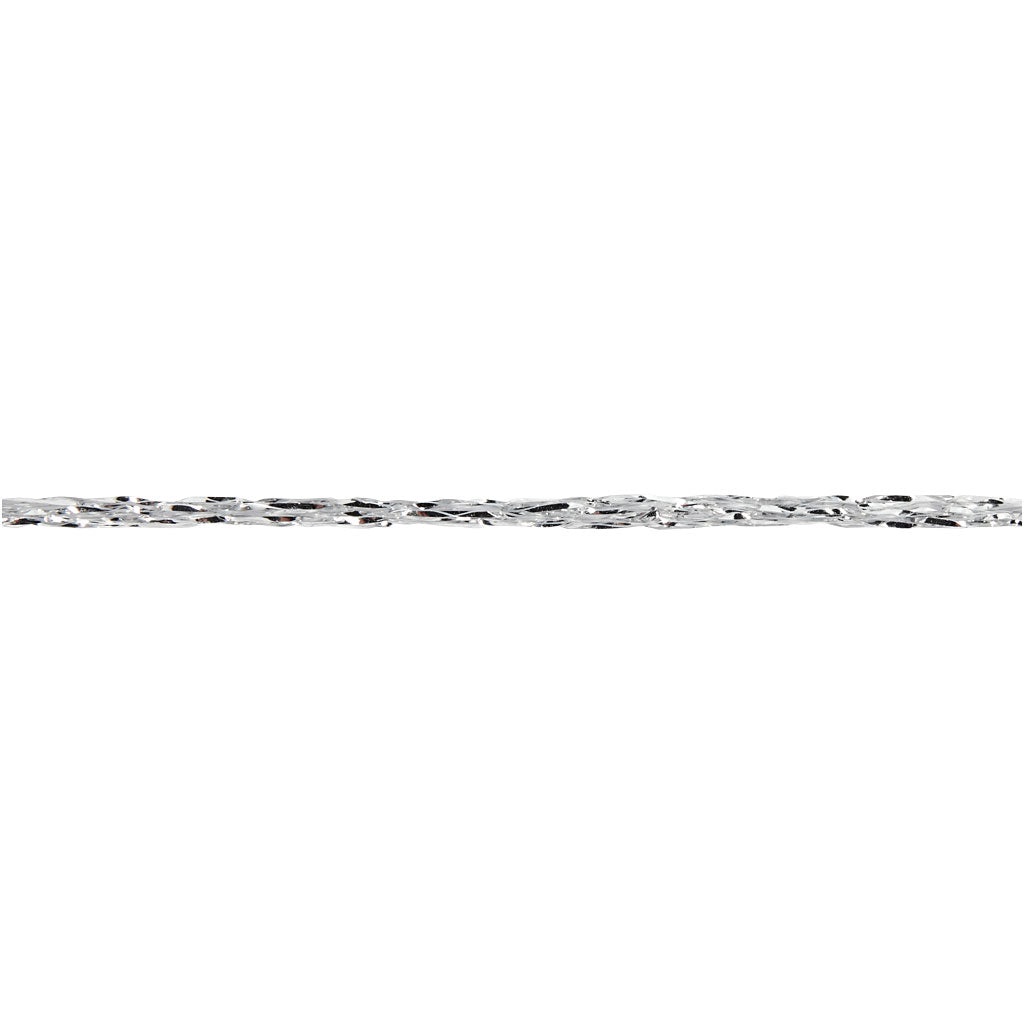 Lurex Garn, L: 160 M, sølv, 25 g/ 1 ngl.