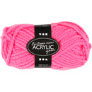 Fantasia Polyacrylgarn, L: 35 M, Maxi, neon pink, 50 g/ 1 ngl.