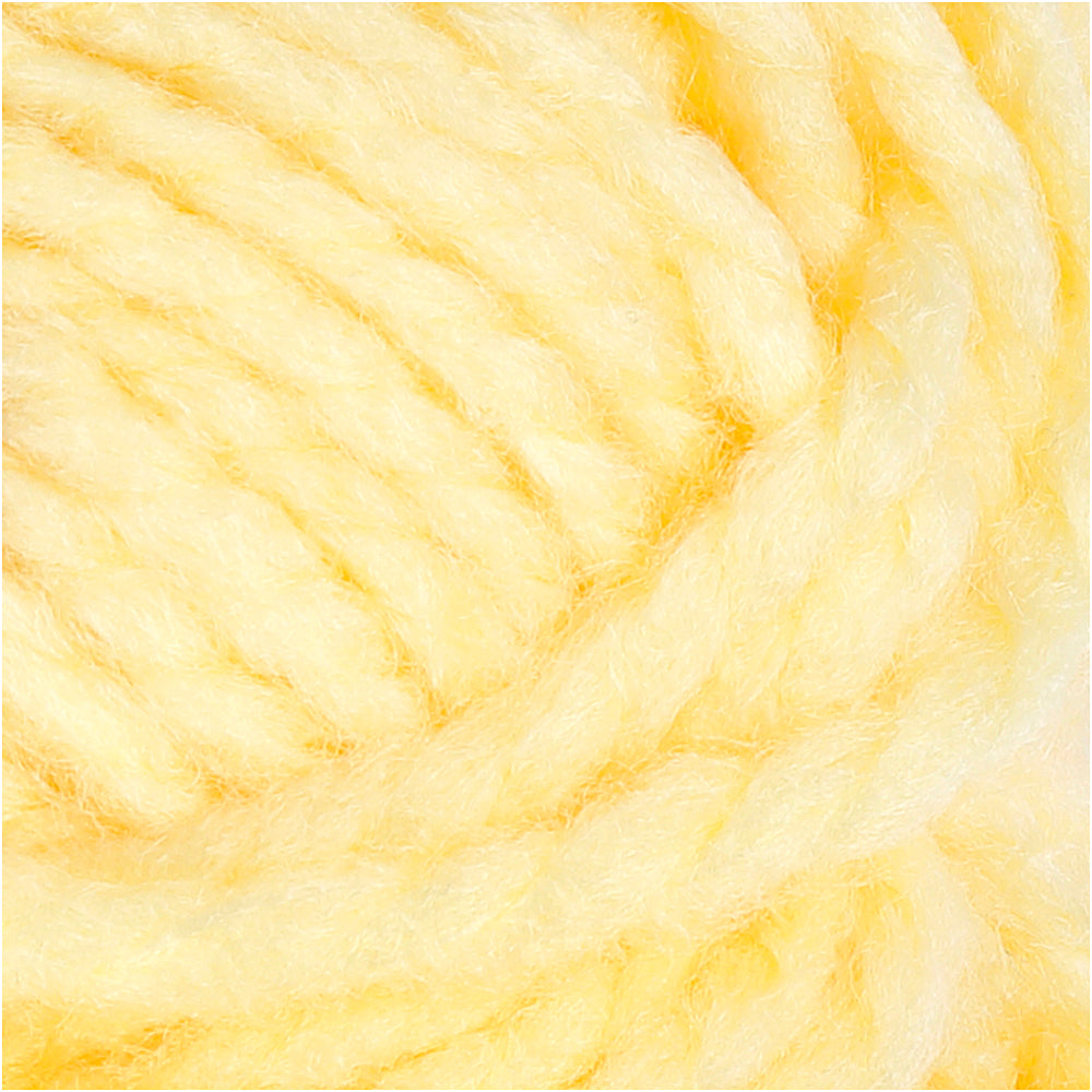 Fantasia Polyacrylgarn, L: 35 M, Maxi, lys gul, 50 g/ 1 ngl.