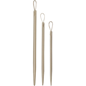 Strikkenål, L: 6+7+8,5 cm, 3 stk./ 1 pk.