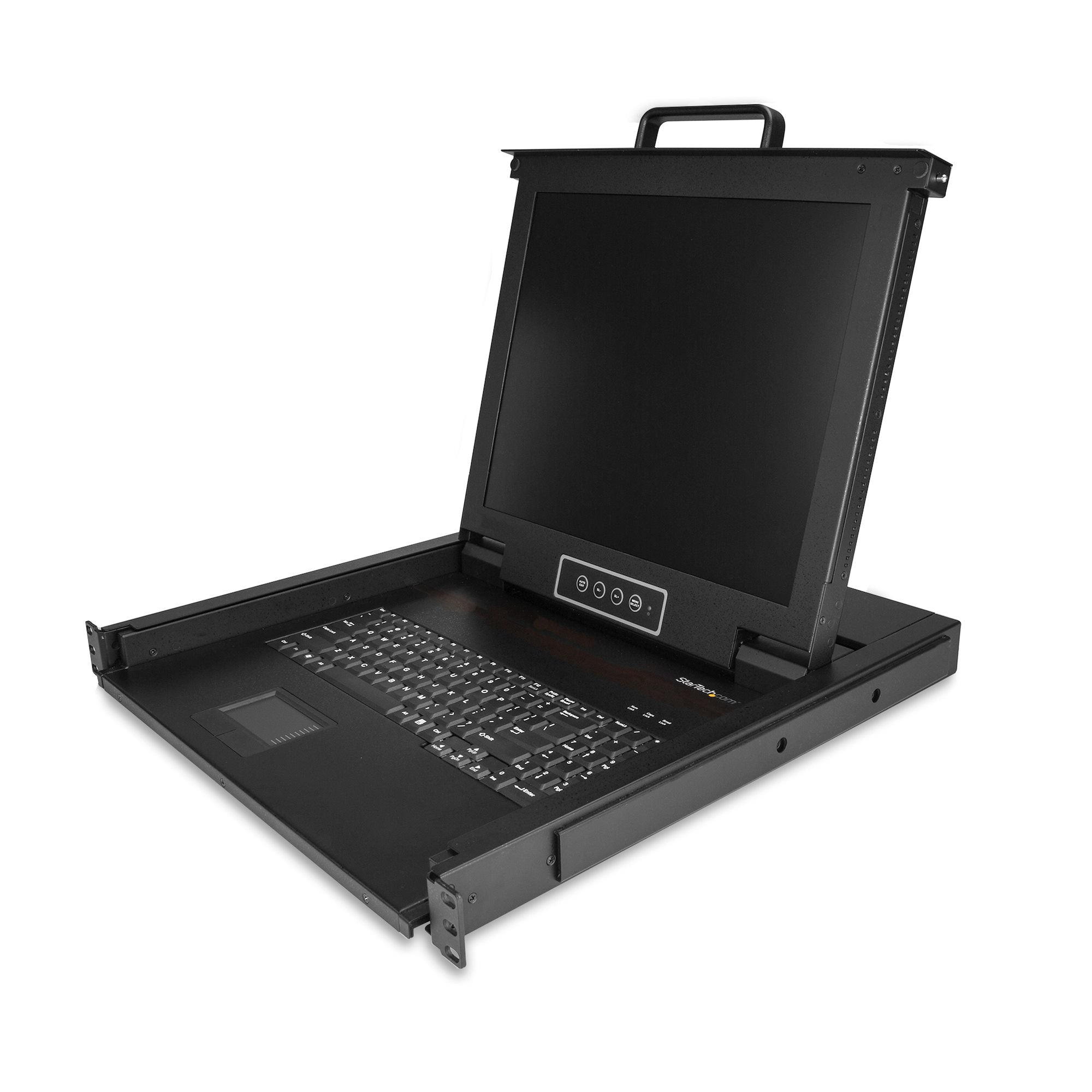StarTech.com Rackmount KVM Console - 1U  LCD Monitor Single Port VGA KVM Server Rack Drawer includes Cables & Hardware - USB Support KVM-konsol