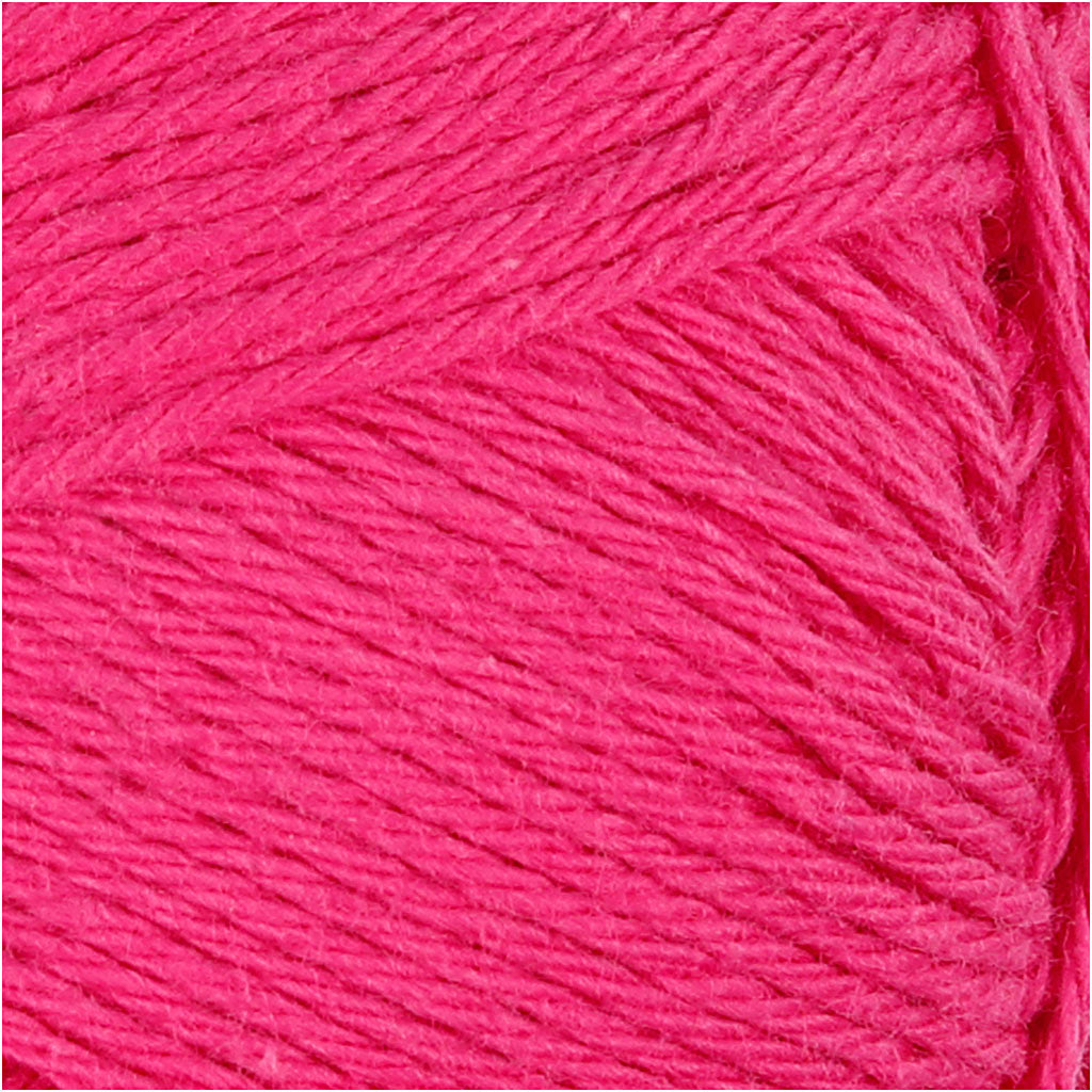 Bomuldsgarn, nr. 8/4, L: 170 m, pind 3-3,5, pink, 50 g/ 1 ngl.