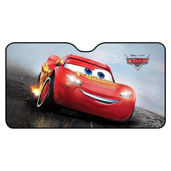 Solskærm forrude 130x70 cm Cars Disney - aluminium anti-varme teknologi, foldbar - Disney