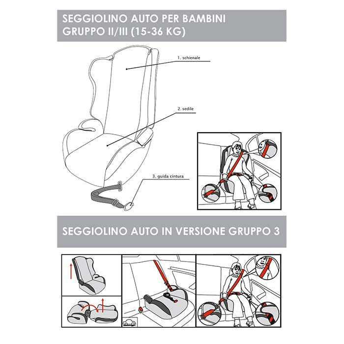 Disney selepude med ryg Cars 15-36 kg.