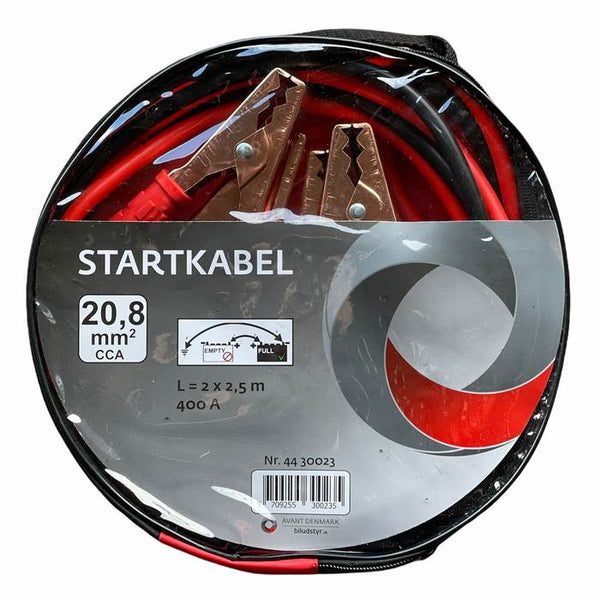 Avant Startkabelsæt 2,5m. 21mm2 400A