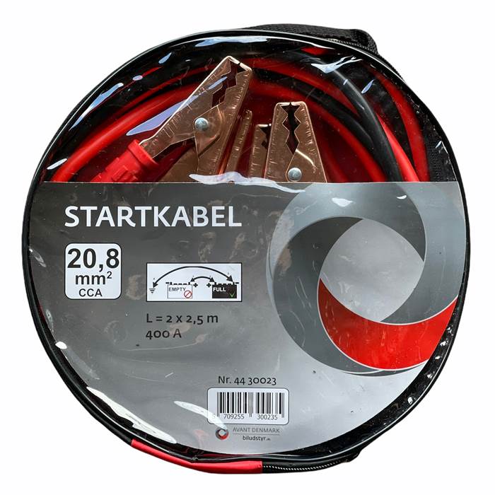 Avant Startkabelsæt 2,5m. 21mm2 400A