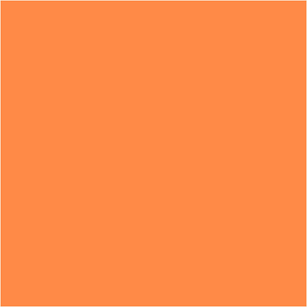 Kvalitetsstof i orange - 145 cm, 140 g, 10 m