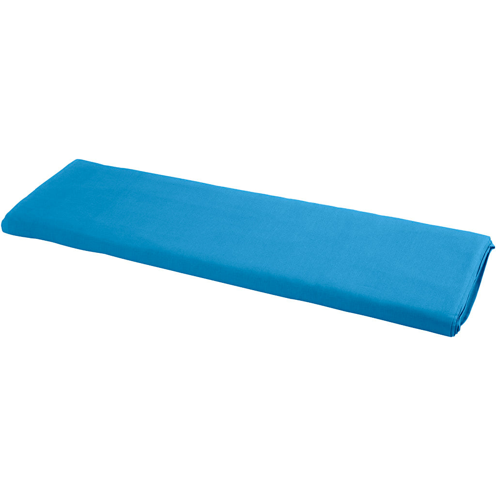 Stof, B: 145 cm, 140 g, blå, 1 lb.m.