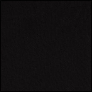 Kvalitetsstof i Sort - 145 cm, 100% Bomuld, 2 m