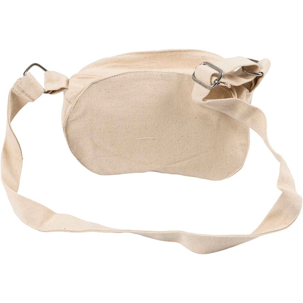 Skuldertaske, H: 13,5 cm, D: 8 cm, B: 18 cm, 300 g, lys natur, 1 stk.