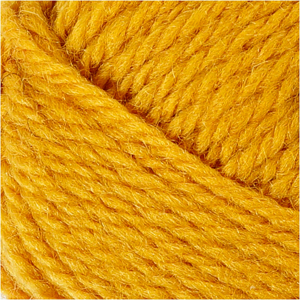Melbourne Uldgarn, L: 92 M, mørk gul, 50 g/ 1 ngl.