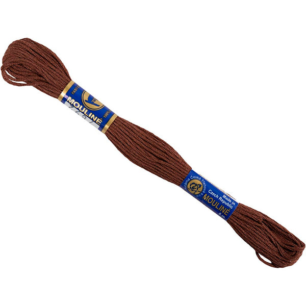 Broderigarn, brun, 8 m/ 1 bdt.