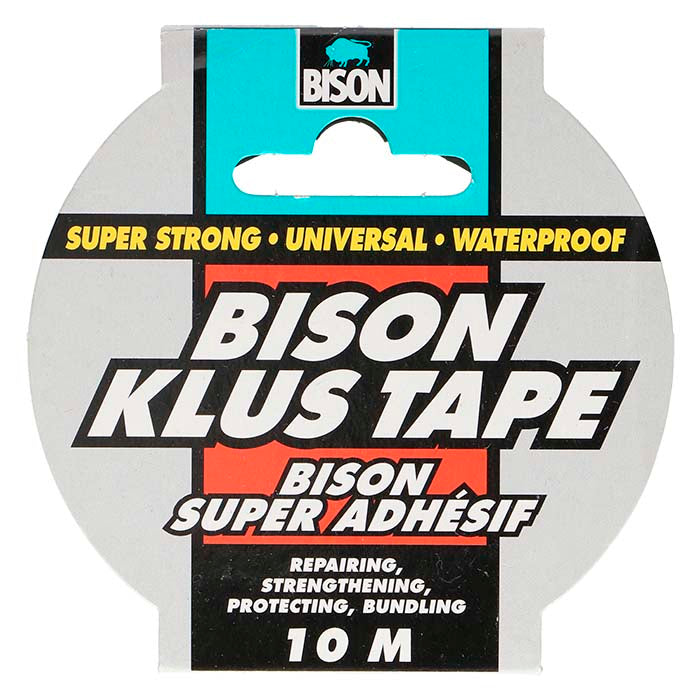 BISON, Gaffatape grå, heavy duty, 10m,