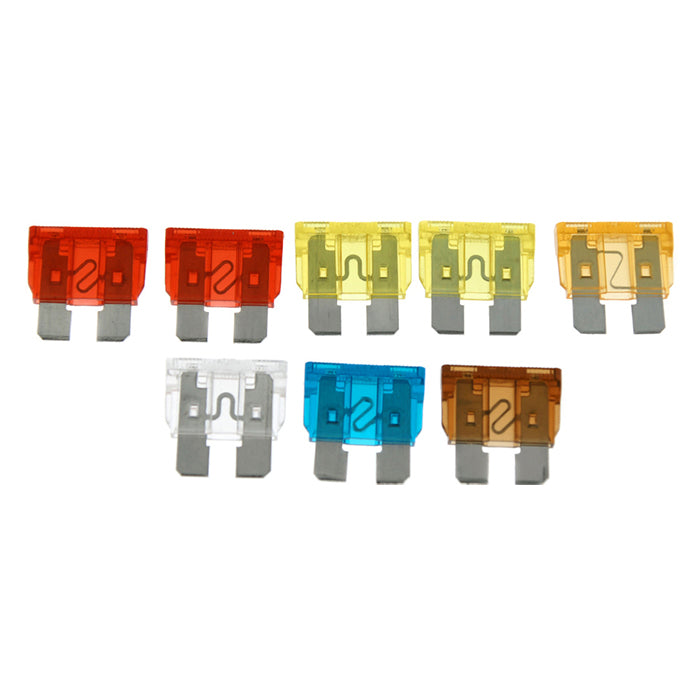 Fladsikringer sortiment 8 stk. 5 - 25A til 12V/24V biler motorcykler både - Carpoint