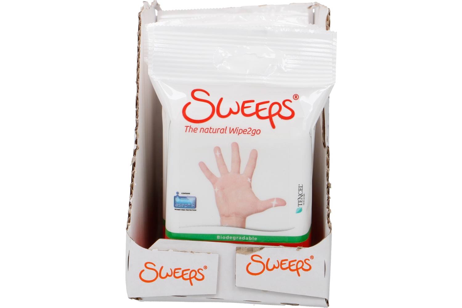 Renseservietter, Sweeps, Hænder, 15 Stk.