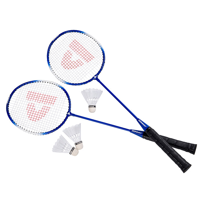 Badmintonsæt 6 dele inkl. bolde og ketchere - Donnay