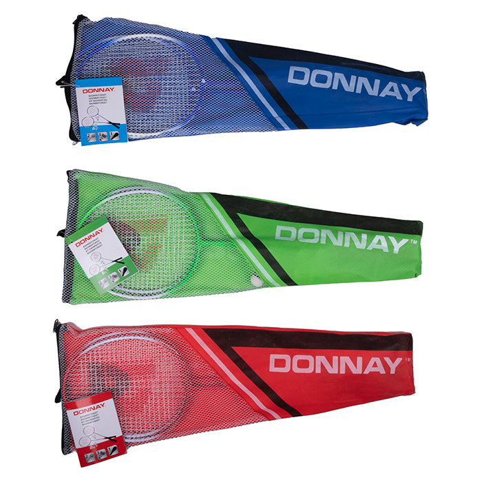 Badmintonsæt 6 dele inkl. bolde og ketchere - Donnay