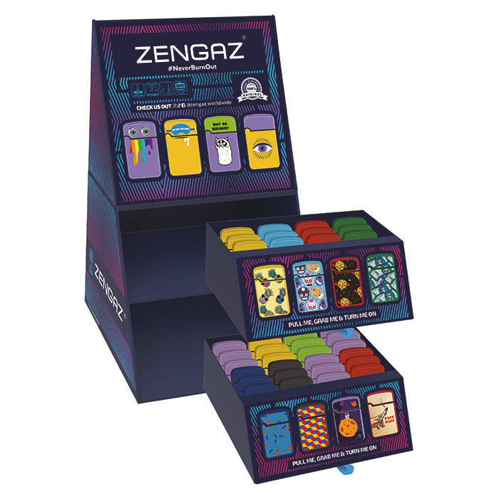 ZENGAZ stormlighter - Cube Display med 48 stk.