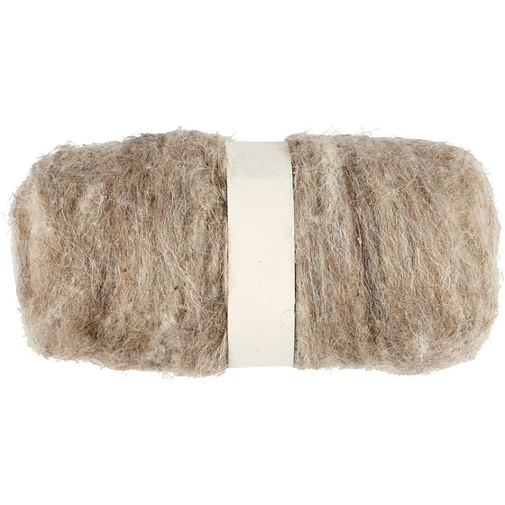 Kartet Uld, natur, 100 g/ 1 bdt.
