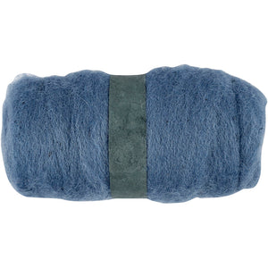 Kartet Uld, himmelblå, 100 g/ 1 bdt.