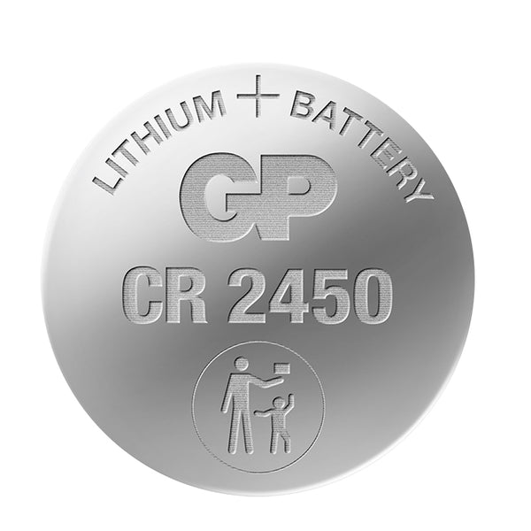 GP Lithium knapcelle CR2450, 5-pak