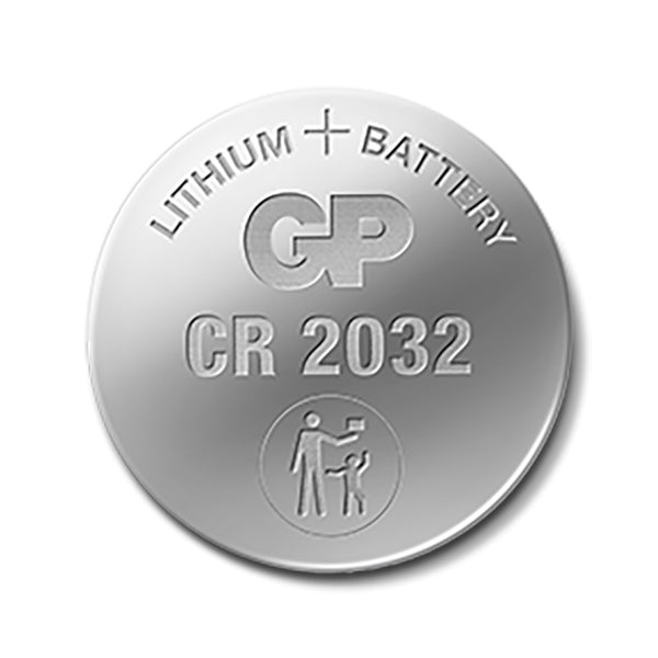 GP knapcelle, Lithium, CR2032, Safety seal, 4-pak
