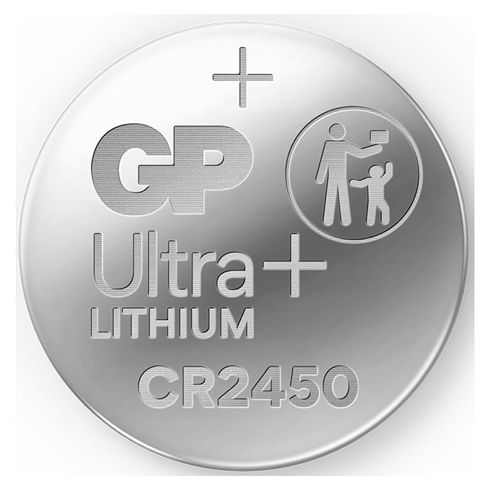 GP knapcelle, Lithium, CR2450, 2-pak