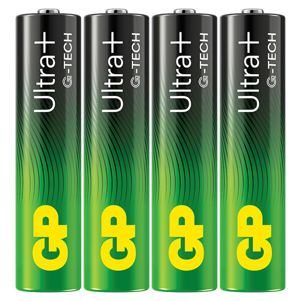 GP Ultra Plus Alkaline AAA-batteri 24AUP/LR03 4-pak