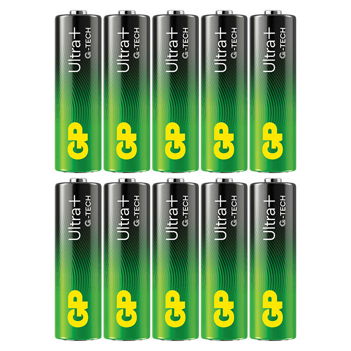 GP Ultra Plus Alkaline AA-batteri 15AUP/LR6 10-pak