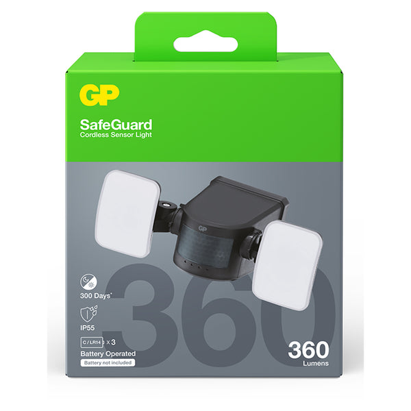 GP Safeguard RF 1.2+ Trådløs Sensorlampe LED