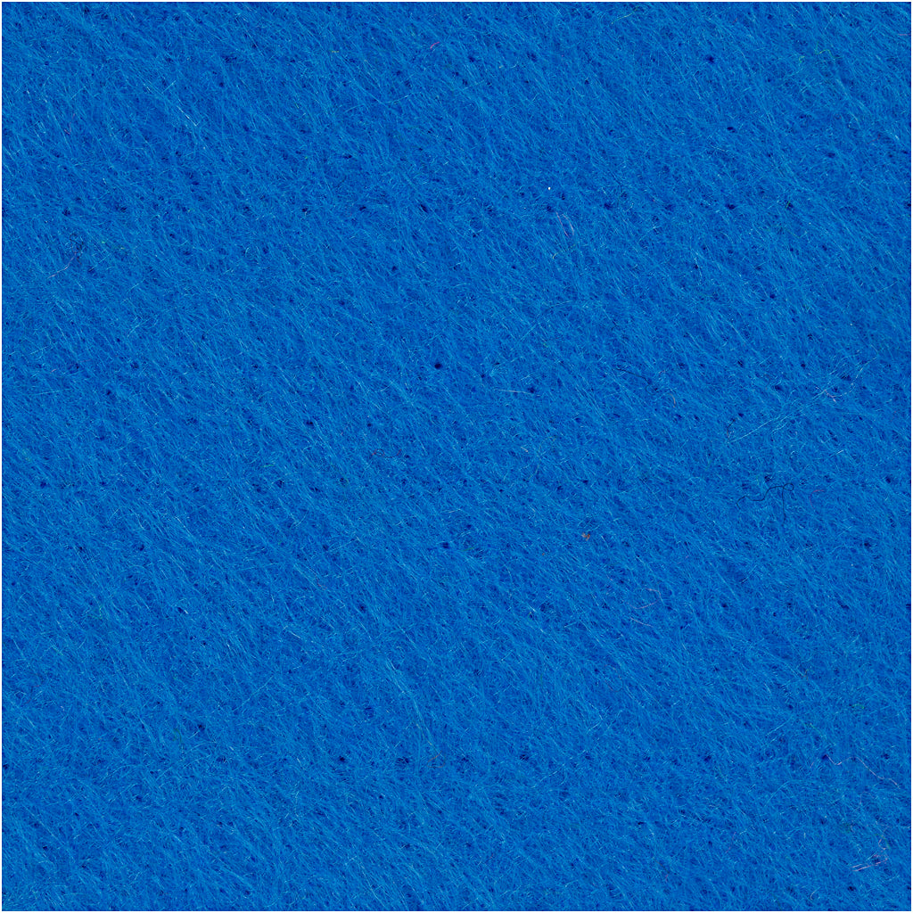 Hobbyfilt, ark 42x60 cm, tykkelse 3 mm, blå, 1 ark