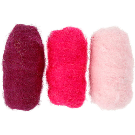 Kartet Uld, lilla/pink harmoni, 3x10 g/ 1 pk.