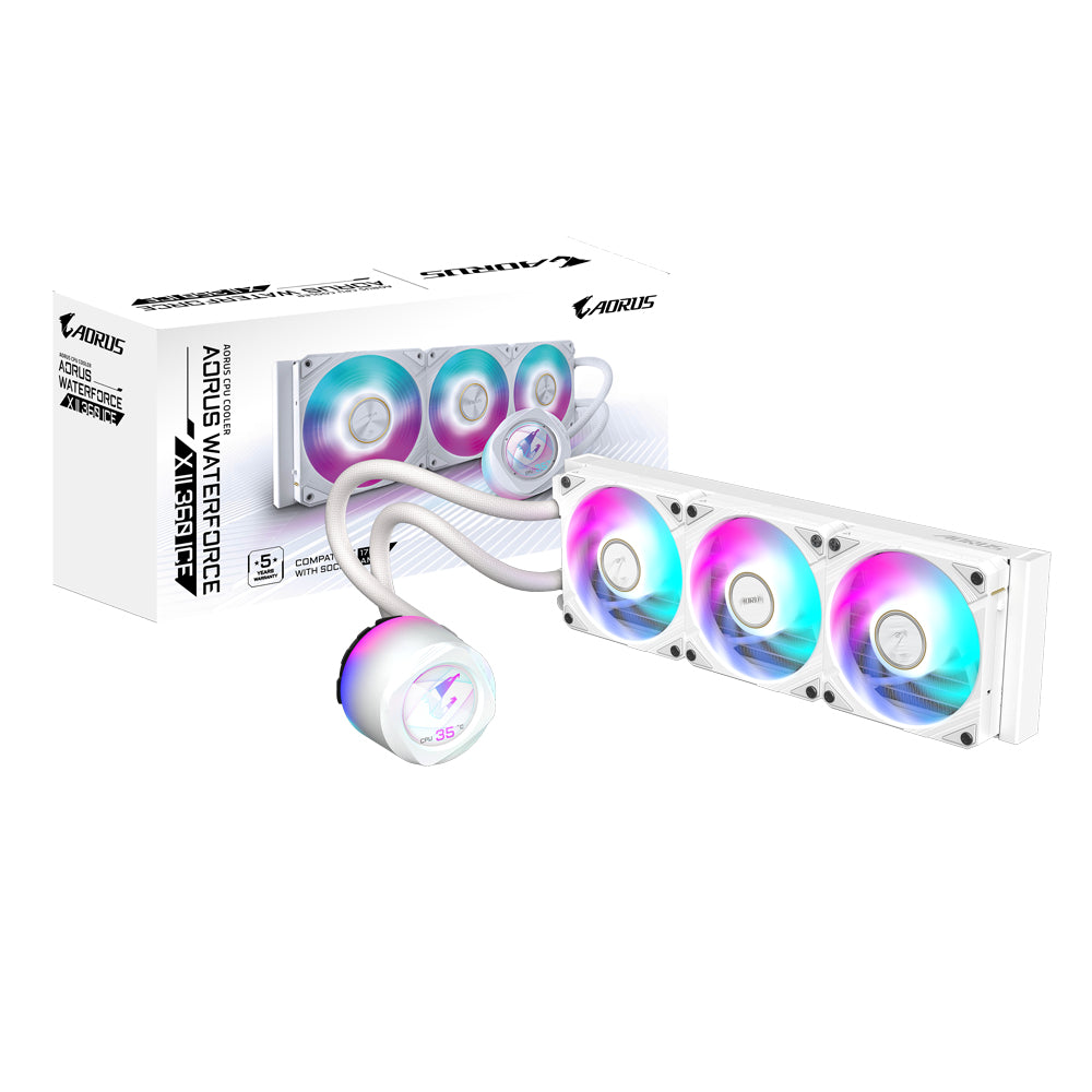 Aorus WATERFORCE X II 360 ICE Vandkøler 1-pack Hvid 120 mm